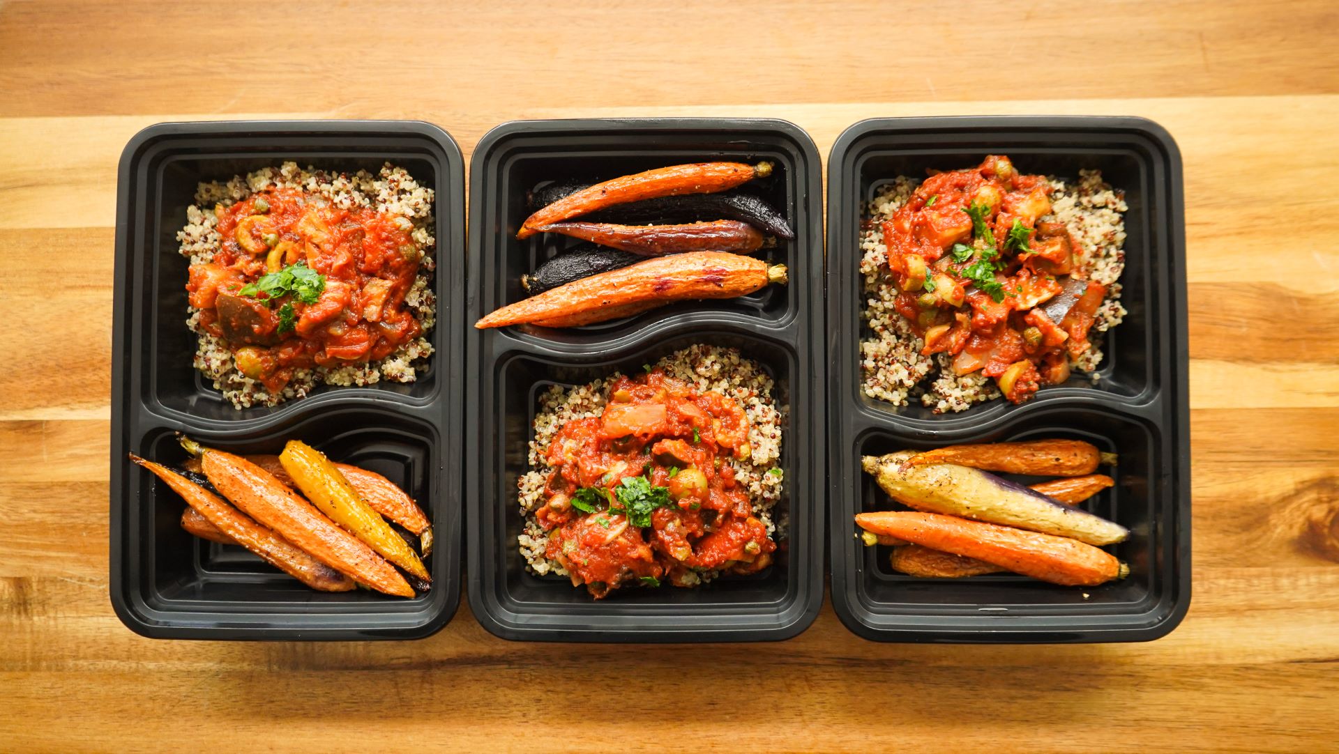 Fresh chef-prepared meals ready for weekly delivery
